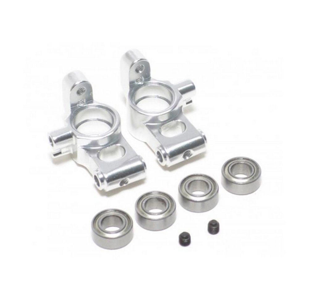 Boomracing Modellbausatz Aluminum Rear Hubs With Bearings Silver for 3Racing Sakura D3 CS Sport von Boomracing