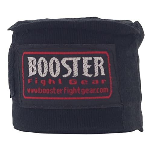 Booster Bandagen, schwarz, halbelastisch, 4.6 m, Hand Wraps, Wickelbandagen, MMA von Booster Fightgear
