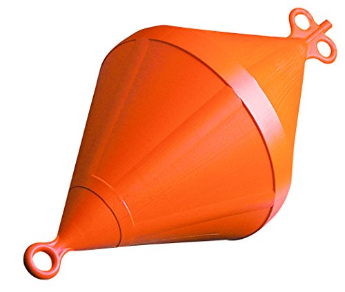 Boote & Yachten Kantschuster Doppelspitzboje │ Ankerboje │ Mooringboje │ Volumen: 10 Liter - Farbe: orange von Boote & Yachten Kantschuster