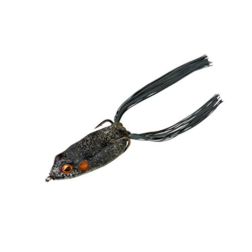 Booyah Unisex-Erwachsene Pad Crasher Topwater Bass Fishing Hollow Body Frog Lure with Weedless Hooks, Ole Smokey, Einheitsgröße von Booyah