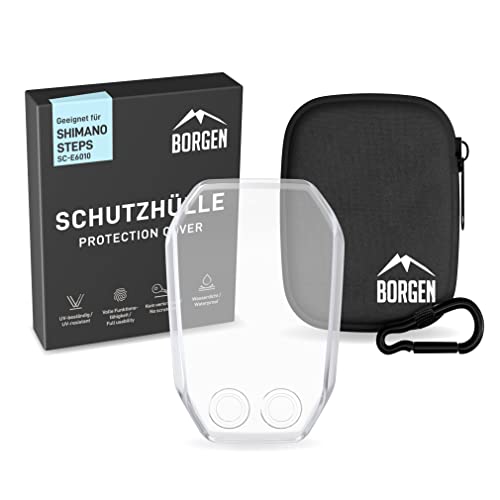 Borgen E-Bike Displayschutz | geeignet für Shimano Steps SC-E-6010 Display | Transparent und wasserdicht | Stoß- und Kratzschutz von Borgen