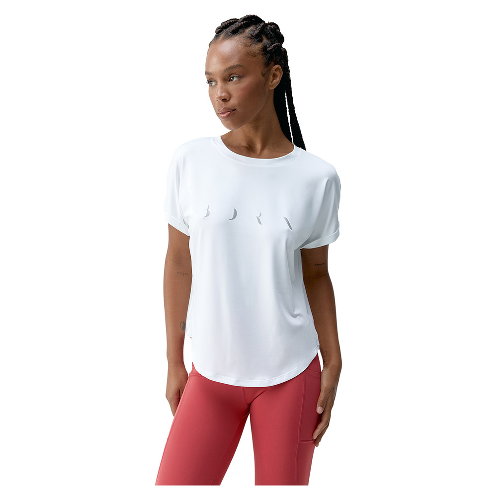 Born Living Yoga Azami Short Sleeve T-shirt Weiß S Frau von Born Living Yoga