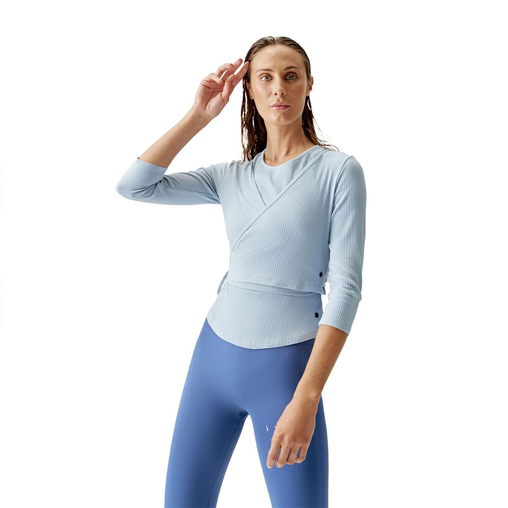 Born Living Yoga Dance Jacket Long Sleeve T-shirt Blau L Frau von Born Living Yoga