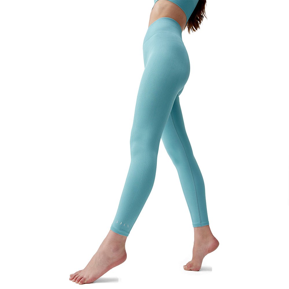 Born Living Yoga Idara Leggings High Waist Seamless Blau M Frau von Born Living Yoga