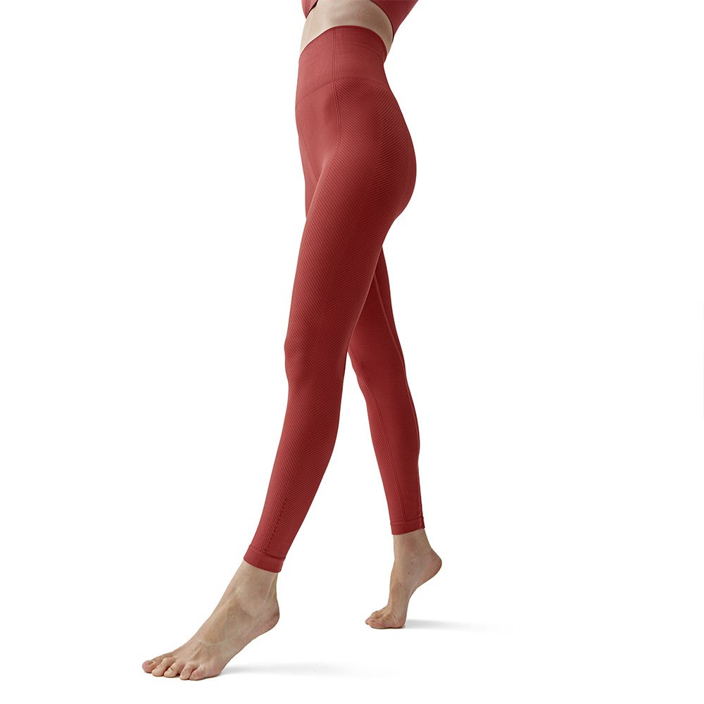 Born Living Yoga Naisha Leggings High Waist Seamless Rot L Frau von Born Living Yoga