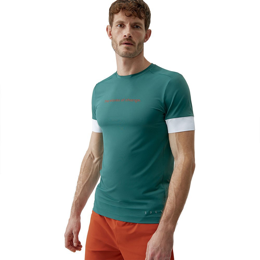 Born Living Yoga Odet Short Sleeve T-shirt Grün M Mann von Born Living Yoga