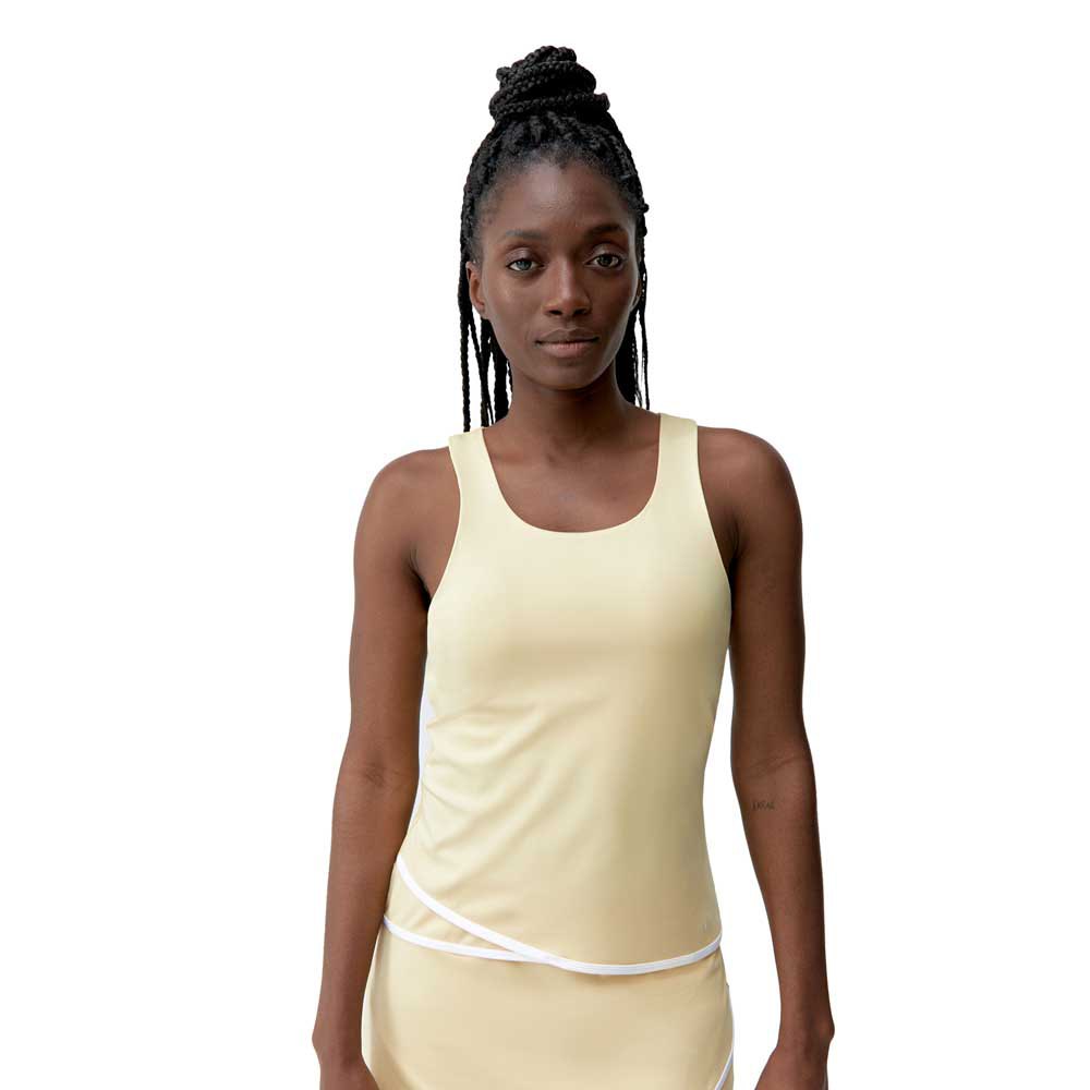 Born Living Yoga Smash Built-in Bra Medium-high Support Sleeveless T-shirt Gelb L Frau von Born Living Yoga