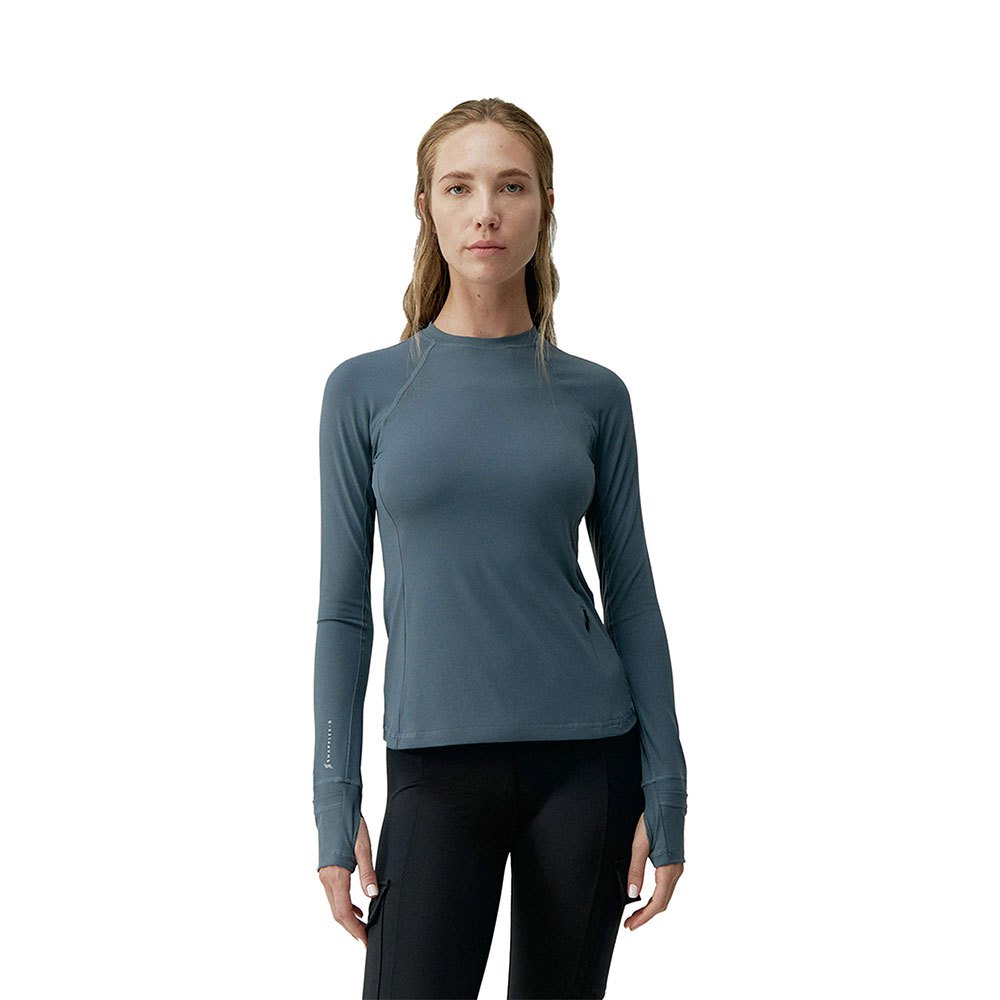 Born Living Yoga Xela Long Sleeve T-shirt Grau M Frau von Born Living Yoga
