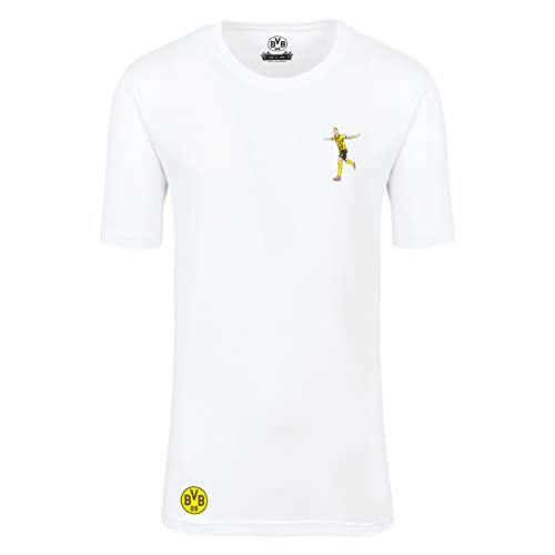 Borussia Dortmund Unisex Bvb T-shirt Reus Comic T Shirt, Weiß, 116 EU von Borussia Dortmund