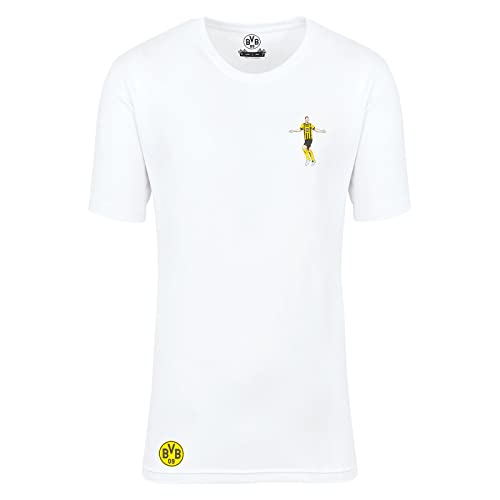 Borussia Dortmund Unisex Bvb T-shirt Süle Comic T Shirt, Weiß, 128 EU von Borussia Dortmund