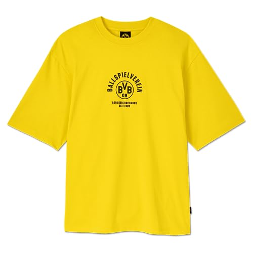 Borussia Dortmund Unisex Bvb T-shirt Ballspielverein, Gelbes Tee T-Shirt, Gelb, 3XL EU von Borussia Dortmund