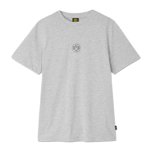 Borussia Dortmund Unisex Bvb T-shirt Essentials, Graues Tee T-Shirt, Grau, XL EU von Borussia Dortmund