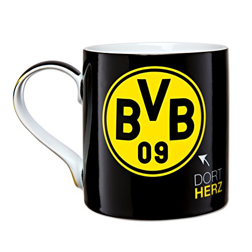 Borussia Dortmund, BVB-Tasse-Dortmund, Schwarz / Gelb, 0, 1 Stück (1er Pack) von Borussia Dortmund