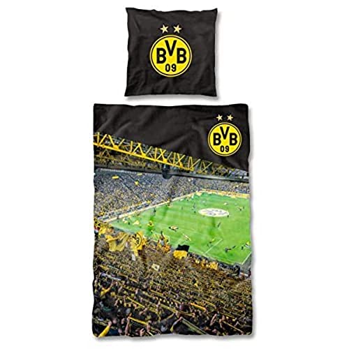 Borussia Dortmund, BVB-Bettwäsche Südtribüne, Mehrfarbig, 1 Stück, 135x200cm von Borussia Dortmund
