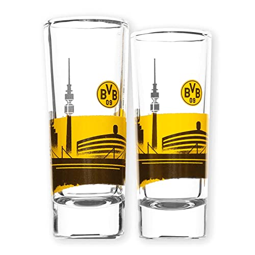 Borussia Dortmund BVB Schnapsglas Skyline (2 Stück) von Borussia Dortmund