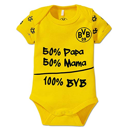 BVB-Babybody "100% BVB" Gr. 50/56 von Borussia Dortmund
