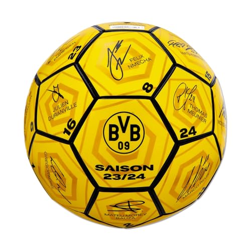 Borussia Dortmund Unisex Jugend BVB Unterschriftenball 2023/24 Fußball, Gelb, 5 von Borussia Dortmund