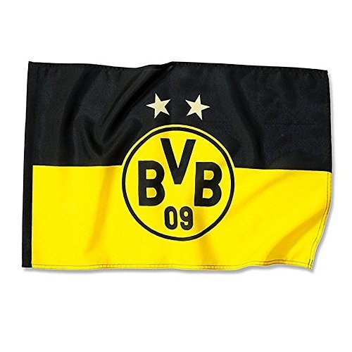 Hissfahne 2 Sterne 150x100 cm Borussia Dortmund Fahne Flagge BVB 09 von Borussia Dortmund