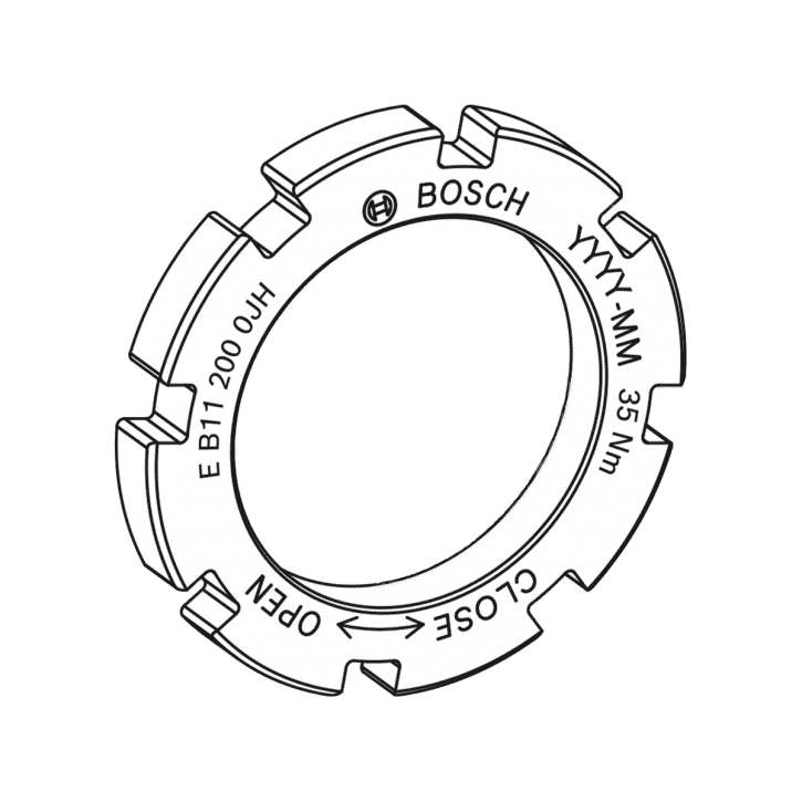 Bosch Lockring, Gen4, für Kettenblattmontage (BDU4XX, BDU37YY, BDU31YY) MY2024 von Bosch