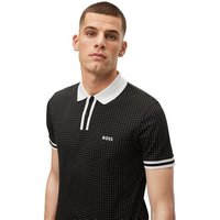 BOSS Paddy 5 regular fit Halbarm Polo schwarz von Boss