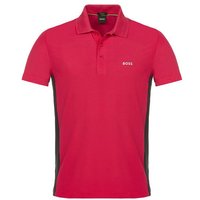 BOSS Paddytech regular fit Halbarm Polo pink von Boss