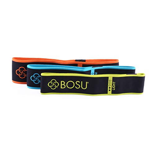 Bosu Stoff-Widerstandsbänder (3er-Pack), Mehrfarbig (72–6920) von Bosu