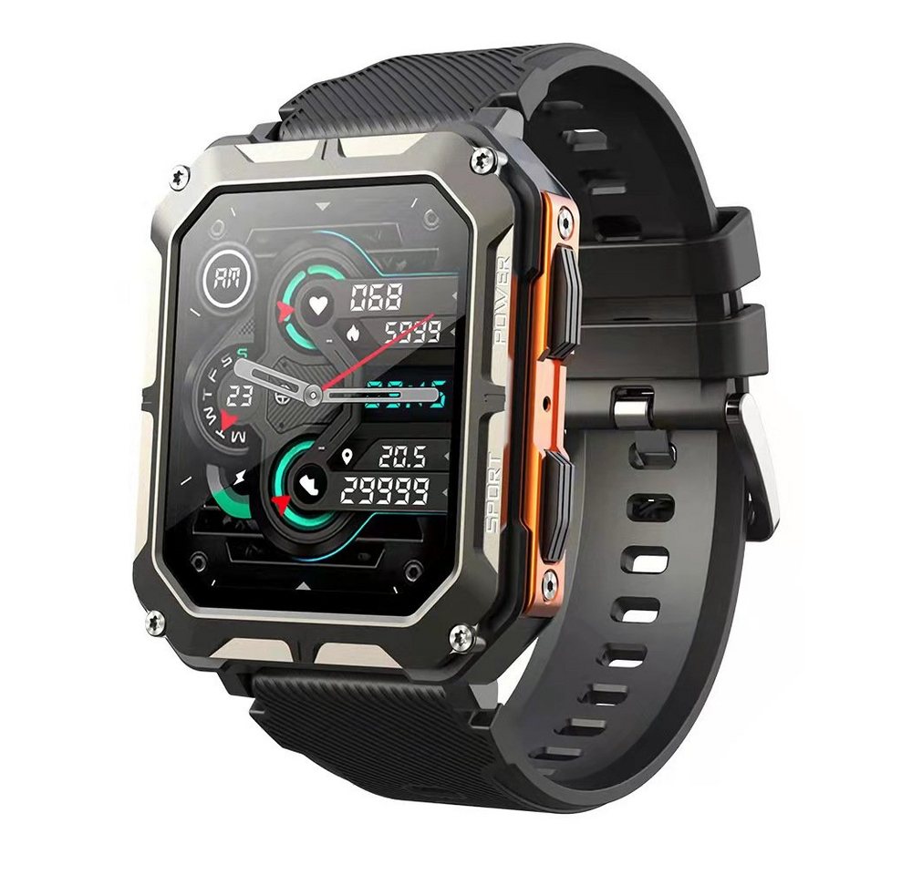 Bothergu Smartwatch (1.83 Zoll), Fitnessuhr Tracker mit Blutsauerstoff/Sportuhr von Bothergu