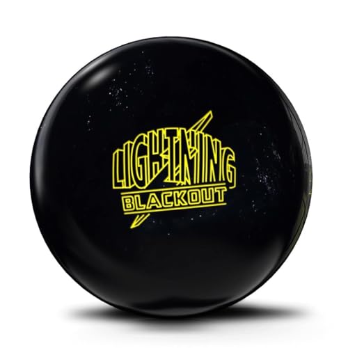 Bowlerstore Products Storm Bowlingball, vorgebohrt, mit Lightning-Effekt, Obsidian, 5,9 kg von Bowlerstore Products