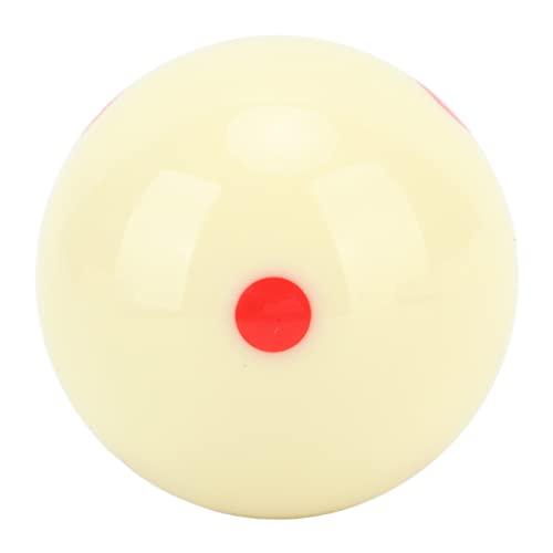 Boxwizard Billard Weiß 6 Red Dot Queue Ball Stoßresistenter Queue Ball für Indoor-Training 52,5 Mm Durchmesser von Boxwizard
