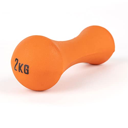 Phoenix Fitness RY928 Einzelne Neoprenhantel - Hanteln Gewicht für zu Hause und im Fitnessstudio Fitness-Training für Arme und Hände, 2 kg, orange von Phoenix Fitness