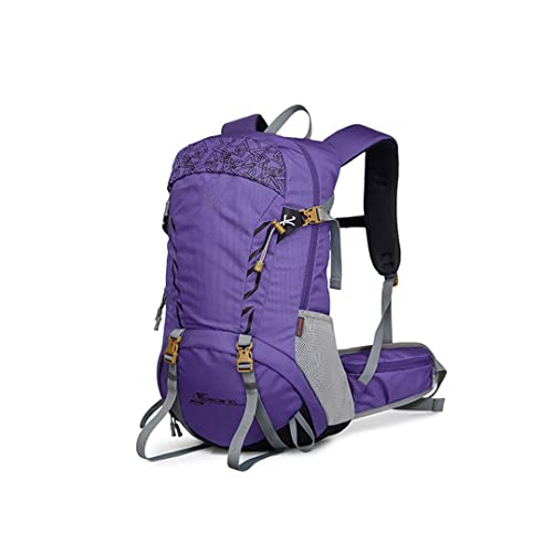 Bqxxdeo 30L Camping Outdoor Taschen Reiserucksack Atmungsaktiver Mehrzweck Trekking Bergsteigen Rucksack Purple von Bqxxdeo