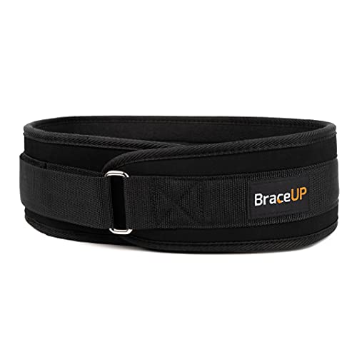BraceUP Gewichthebergürtel Herren Damen - 10cm Lifting Belt, Gym Gürtel, Gym Belt, Powerlifting Belt (XL) von BraceUP