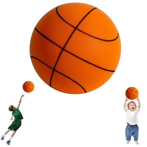 Braleto Silent Basketball, Bouncing Ball Silent Basketball, Größe-5 Training unbeschichtet hoher Dichte Schaumstoff Basketball, leicht zu greifen leise Basketball Indoor-Training Ball für Kinder von Braleto