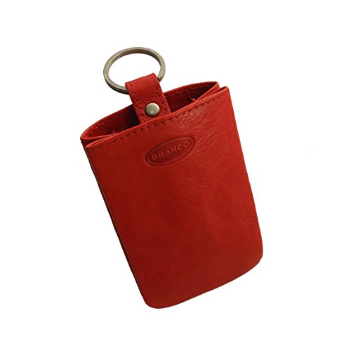 Branco - Leder Schlüsseltasche Schlüsseletui Schlüssel Etui Schlüsslemappe - präsentiert von ZMOKA® in versch. Farben (Rot) von Branco - präsentiert von ZMOKA