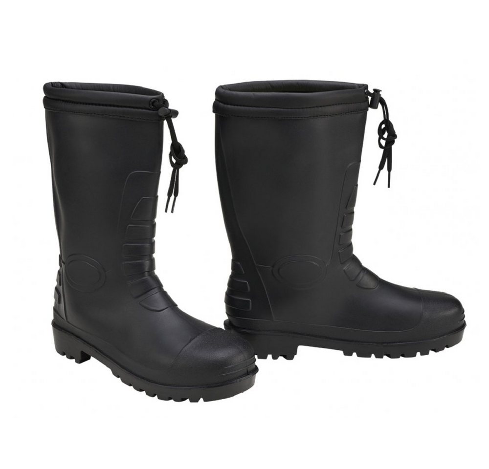 Brandit Rainboot Winter schwarz - 42 Gummistiefel wärmendes Teddyfutter von Brandit