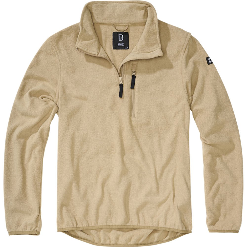 Brandit Troyer Half Zip Fleece Beige XL Mann von Brandit