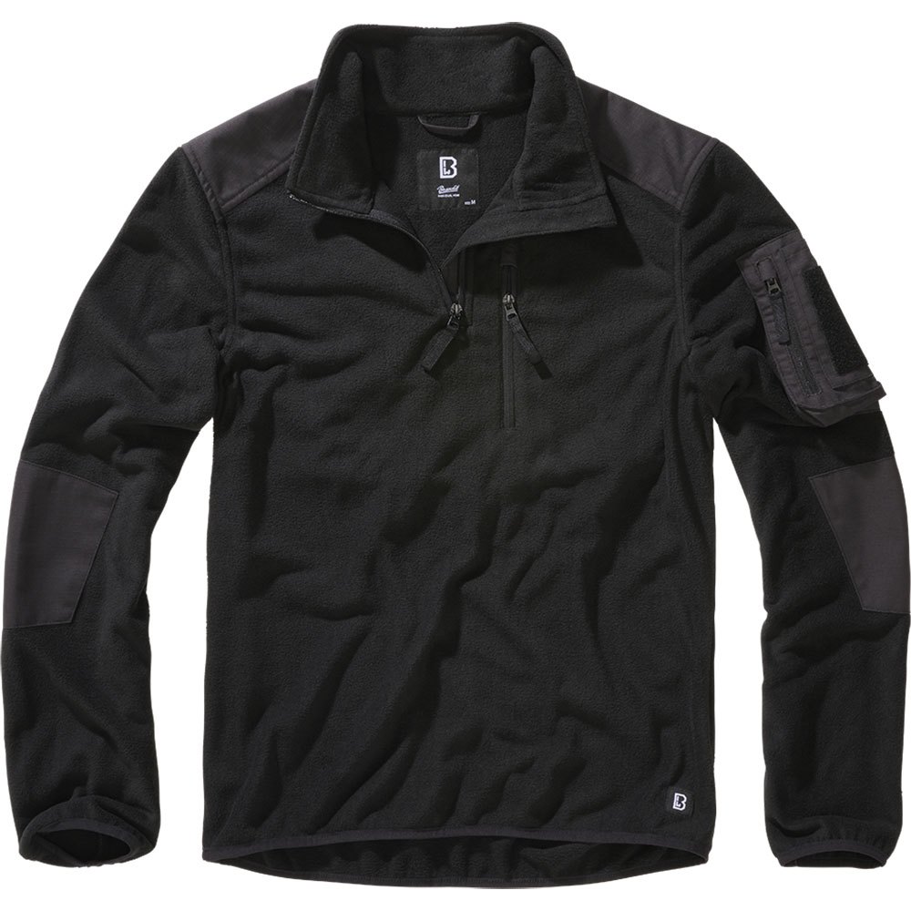 Brandit Troyer Ripstop Half Zip Fleece Schwarz 4XL Mann von Brandit