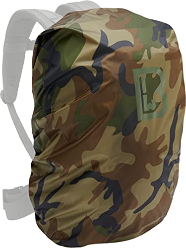 US Assault Pack RUCKSACKBEZUG Cooper Regenschutz BW Rucksack NÄSSESCHUTZ ÜBERZUG, Farbe:Woodland, Volumen:Large (50L) von Brandit