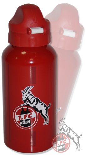 Brauns 1. FC Köln Trinkflasche, weiss-rot, 30189 von Brauns