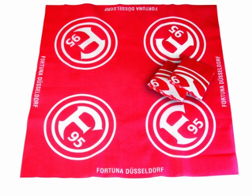 Brauns Fortuna Düsseldorf Mitteldecke 3er-set, rot, 23028 von Brauns