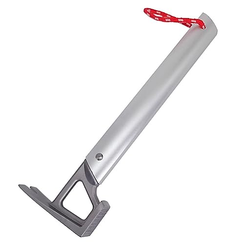 Brensty 1 Stück Multifunktionaler Hammer Aus Edelstahl + Aluminiumlegierung Nagelhammer für Camping-Zelte und Pavillons von Brensty
