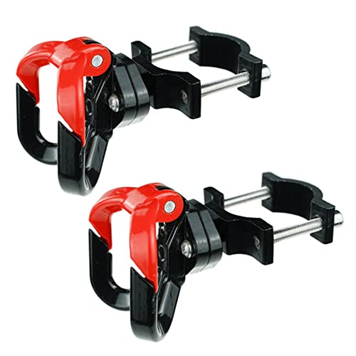 Brensty 2X Elektroroller Aluminium Beutel Doppel Haken für Max G30 Roller Kleider BüGel Gadget Klaue Rot von Brensty