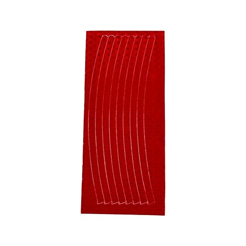 Brensty Gebirgsfahrrad Stahlfelge Reflektierende Aufkleber Reitausrüstung Zubehör Auto Warnband (Rot) von Brensty