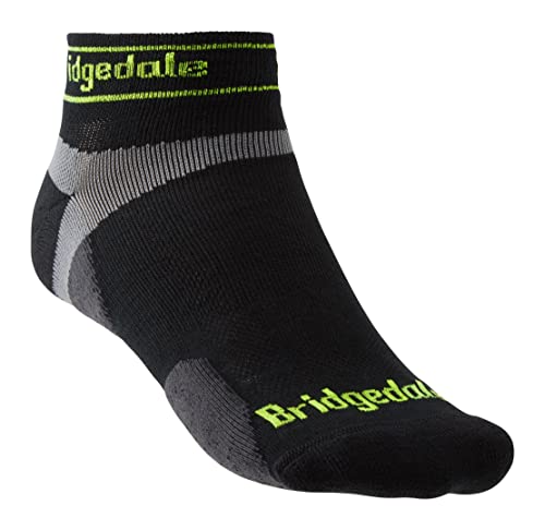 Bridgedale Trail Run Ultralight T2 Merino Sport Low Socken, Schwarz, L von Bridgedale