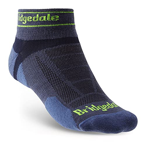 Bridgedale Herren Trail Run Ultralight T2 Merino Sport Low Socken, blau, L von Bridgedale