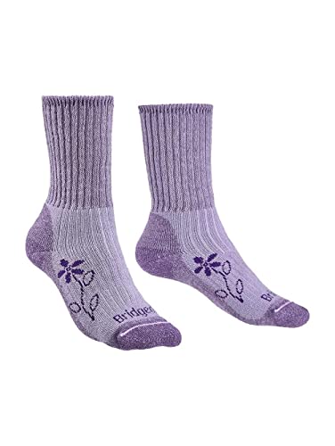 Bridgedale Damen Hike Midweight Merino Comfort Socken, violett, Größe S von Bridgedale