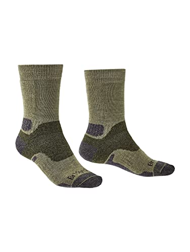 Bridgedale Herren B Explorer Heavyweight Merino Comfort Socken, grün, Medium von Bridgedale