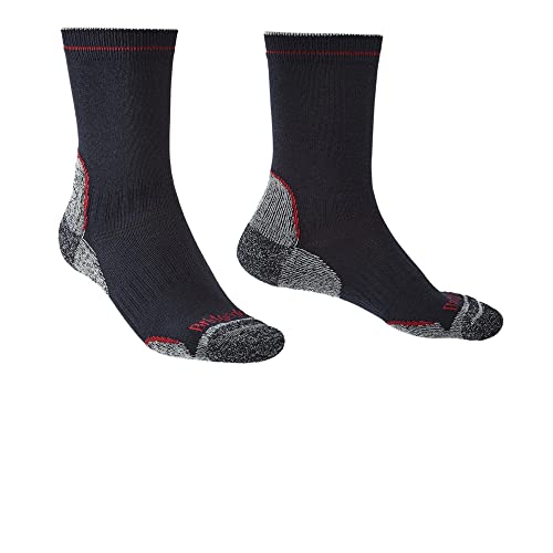 Bridgedale Herren Hike LW T2 Coolmax® Performance Boot Socken, Navy-red, M von Bridgedale