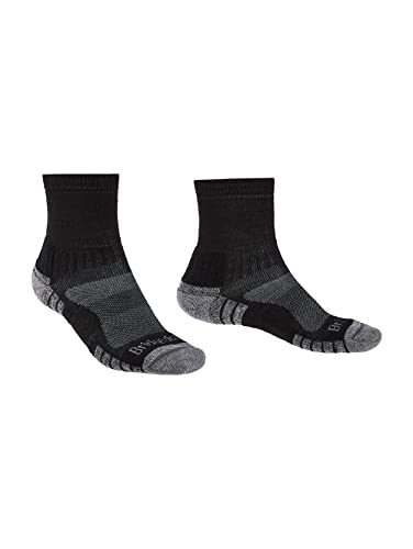 Bridgedale Herren Hike Lightweight Baumwolle Comfort Socken, schwarz/Silber, m von Bridgedale