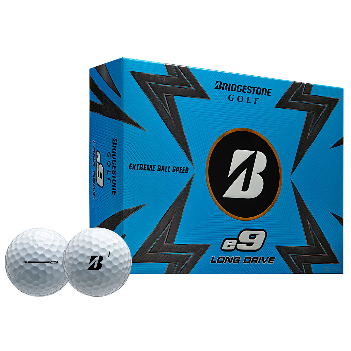 Bridgestone Golf White Bridgestone e9 Long Drive 12 Golf Ball Pack | American Golf, one size von Bridgestone Golf